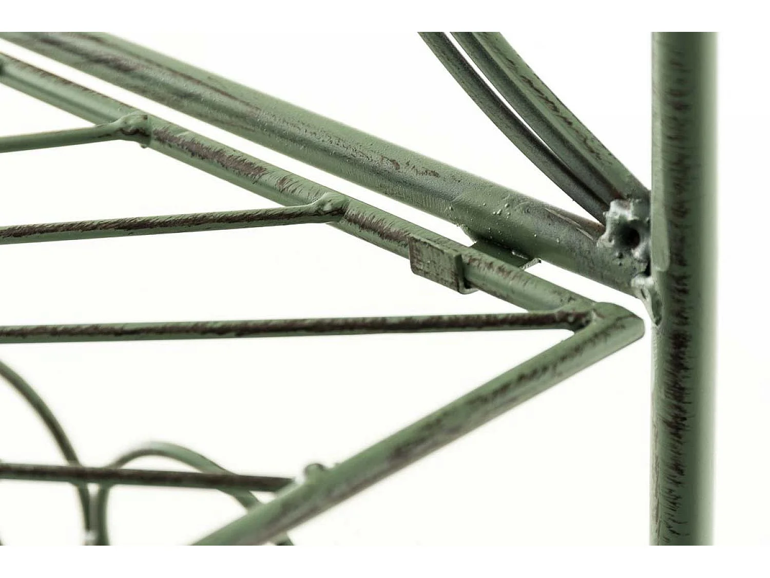 Étagères sur pied - Métal - 61.5 x 33 x 153cm - Vert antique - Mia