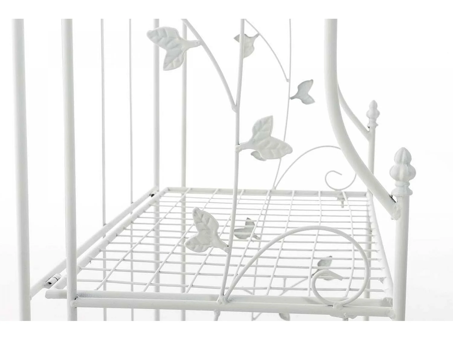 Étagères sur pied - Métal - 60 x 33 x 158cm - Blanc - Arona