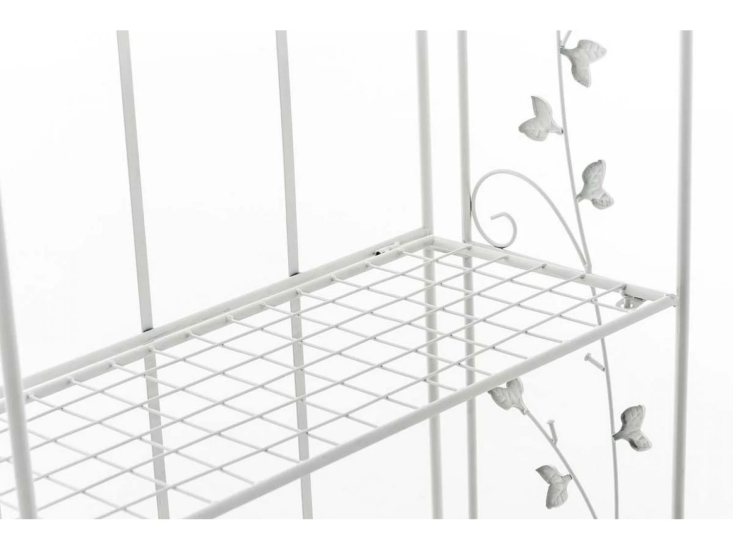 Étagères sur pied - Métal - 60 x 33 x 158cm - Blanc - Arona