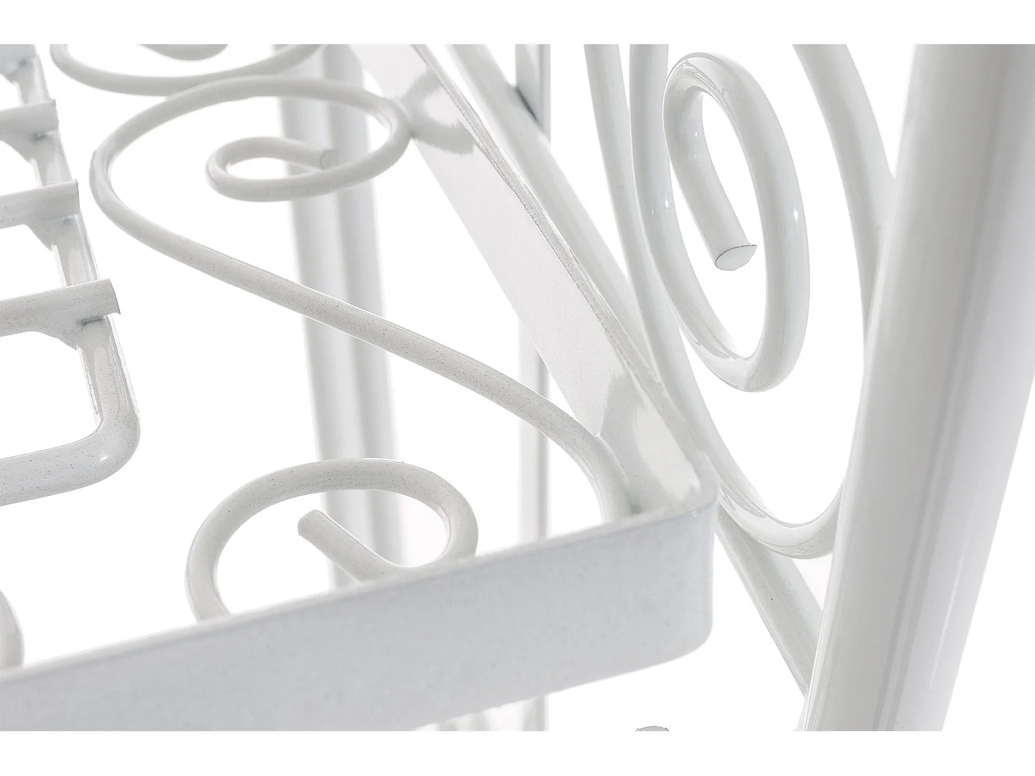 Étagères sur pied - Métal - 74.5 x 34.5 x 173cm - Blanc - Ciara