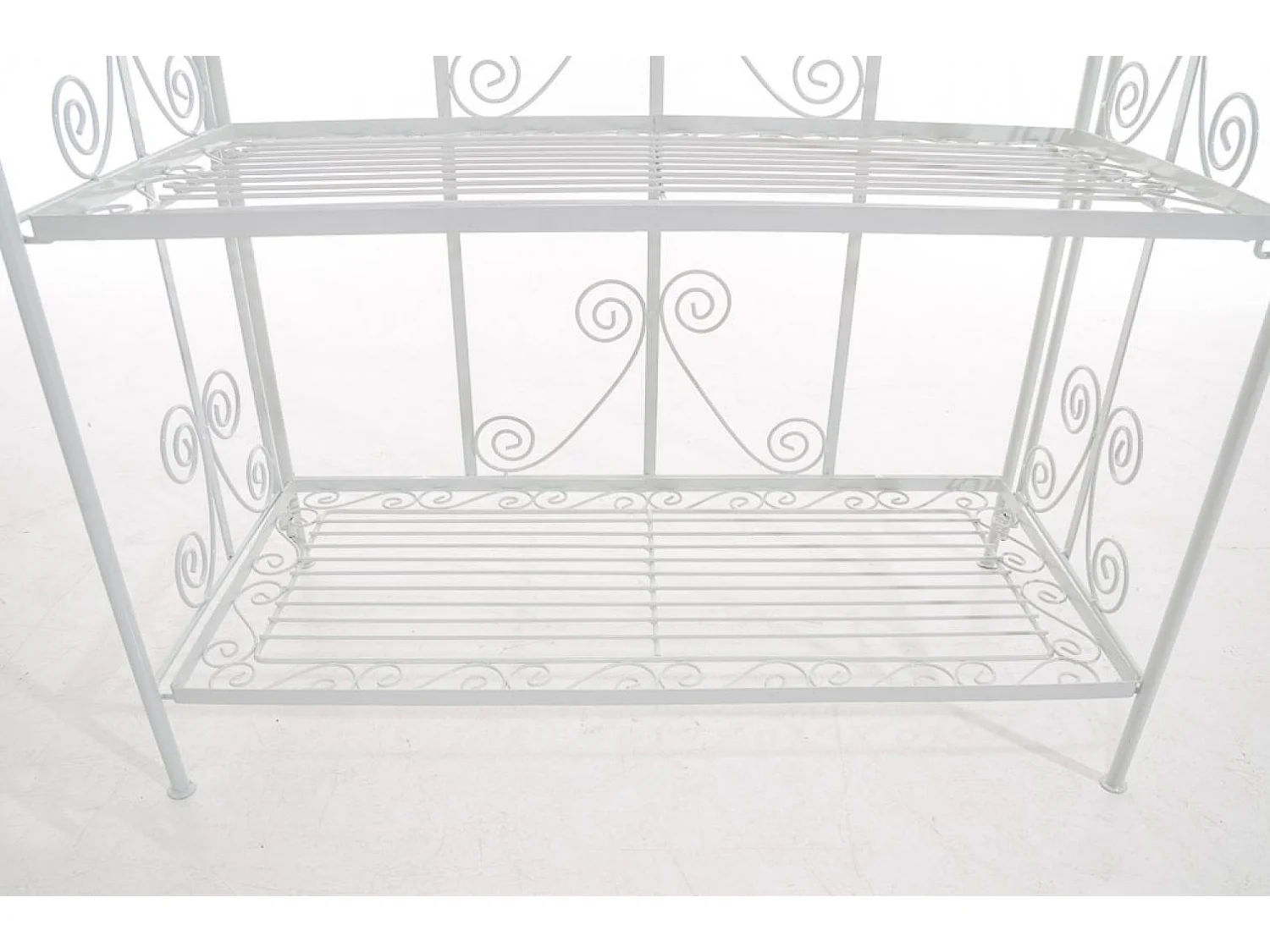 Étagères sur pied - Métal - 74.5 x 34.5 x 173cm - Blanc - Ciara