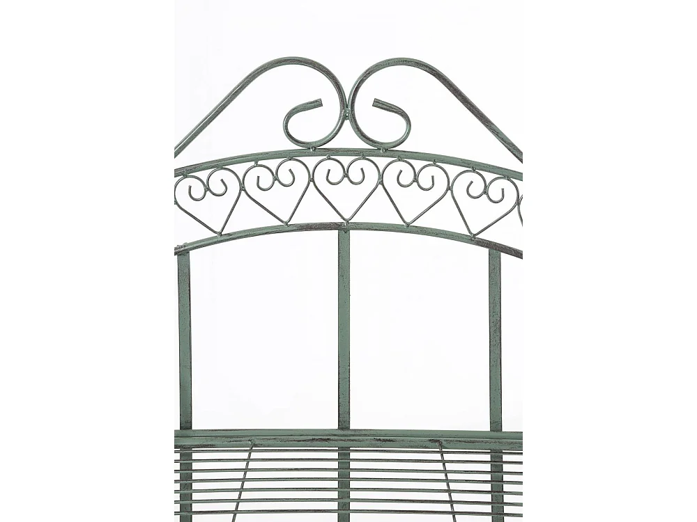 Staande plank - Metalen - 61 x 33 x 153cm - antiek/groen - Antje