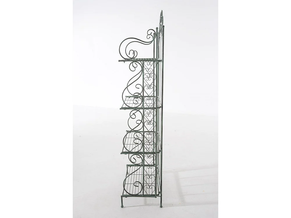 Étagères sur pied - Métal - 61 x 33 x 153cm - Vert antique - Antje
