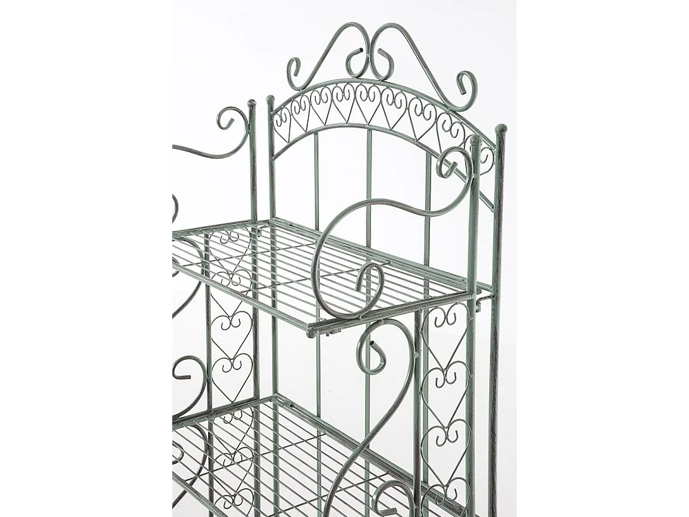 Étagères sur pied - Métal - 61 x 33 x 153cm - Vert antique - Antje