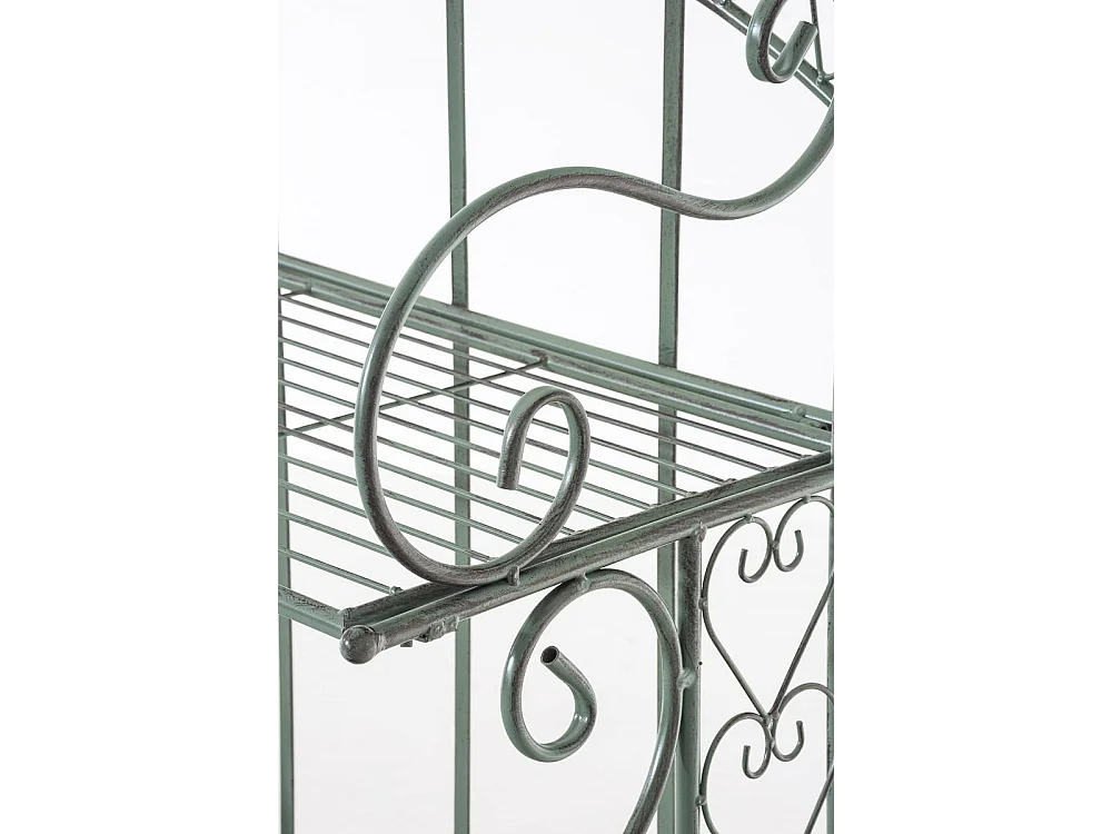 Étagères sur pied - Métal - 61 x 33 x 153cm - Vert antique - Antje