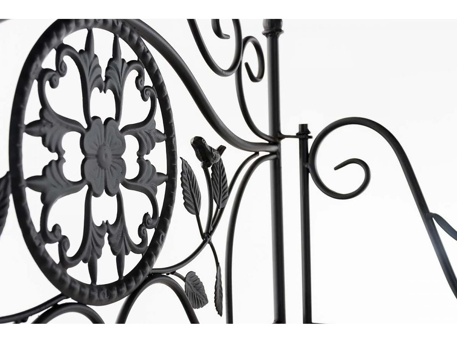 Étagères sur pied - Métal - 66 x 32 x 175cm - Noir - Flora