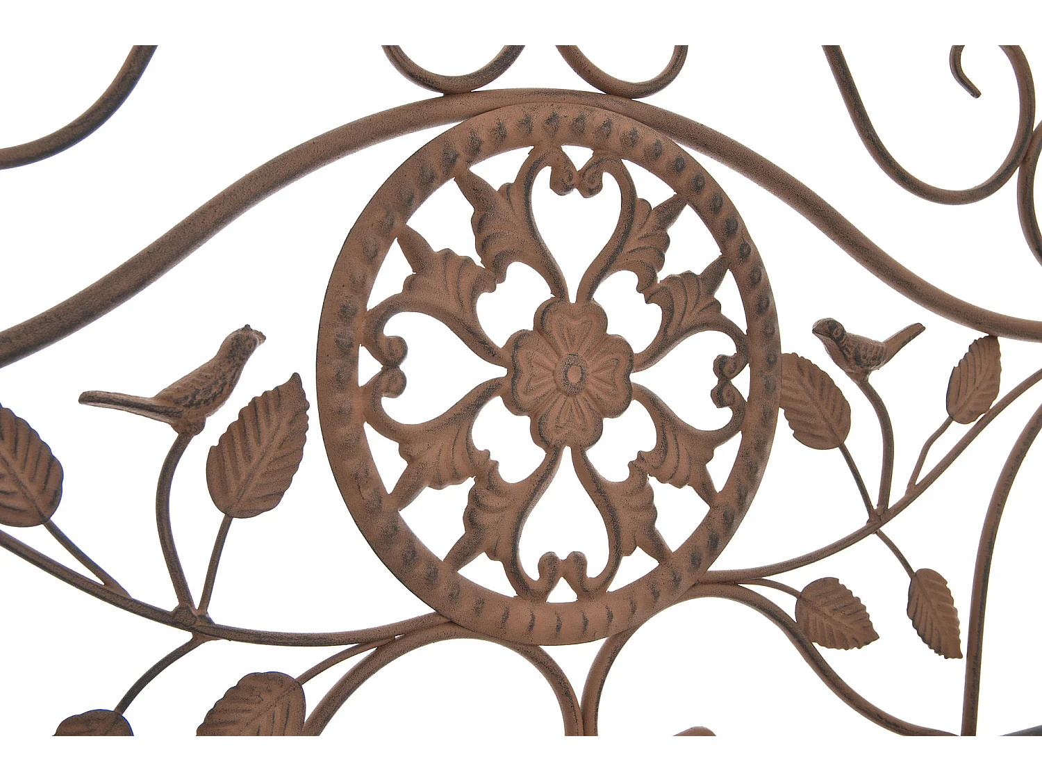 Étagères sur pied - Métal - 66 x 32 x 175cm - Marron antique - Flora