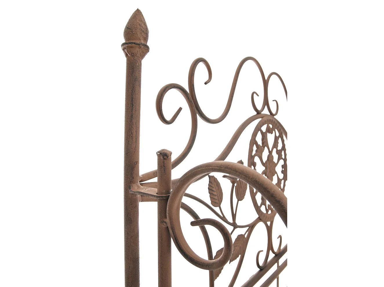 Étagères sur pied - Métal - 66 x 32 x 175cm - Marron antique - Flora