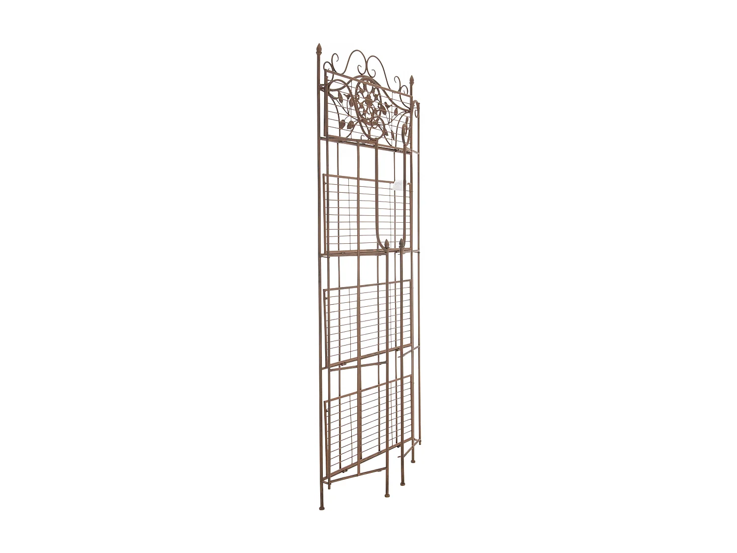 Étagères sur pied - Métal - 66 x 32 x 175cm - Marron antique - Flora