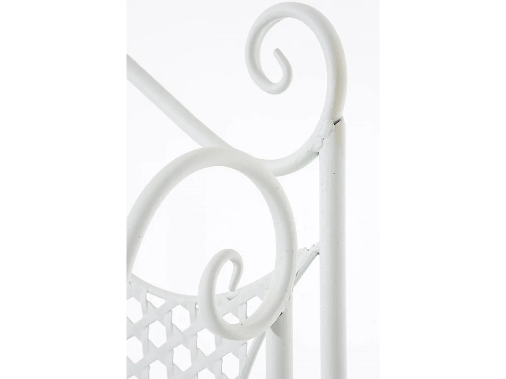 Étagères sur pied - Métal - 61 x 33 x 153cm - Blanc - Anika