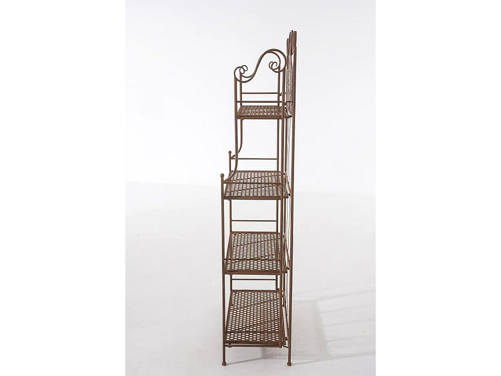 Étagères sur pied - Métal - 61 x 33 x 153cm - Marron antique - Anika