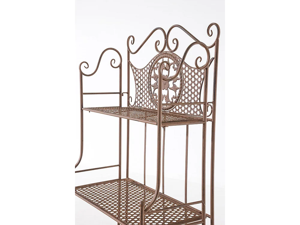 Étagères sur pied - Métal - 61 x 33 x 153cm - Marron antique - Anika