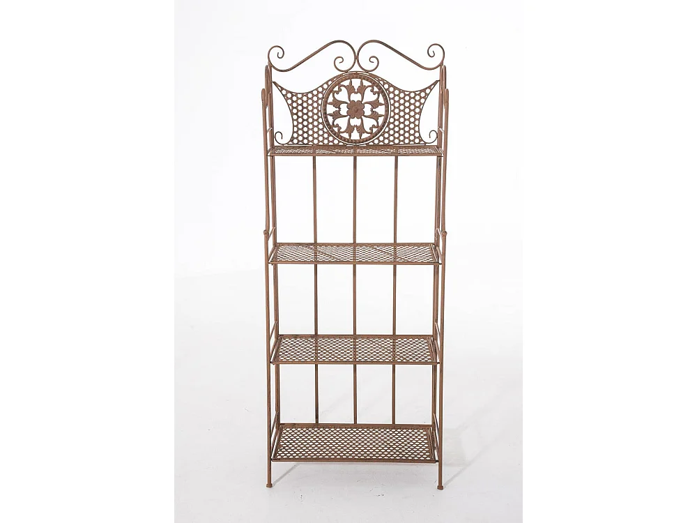 Étagères sur pied - Métal - 61 x 33 x 153cm - Marron antique - Anika