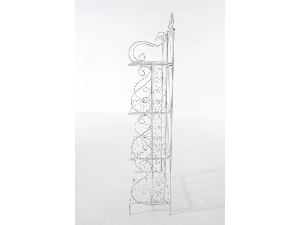 Étagères sur pied - Métal - 61 x 33 x 153cm - Blanc antique - Antje