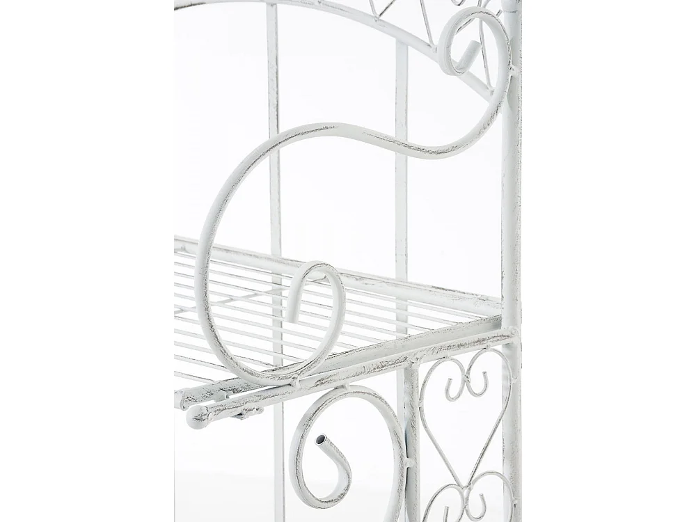 Étagères sur pied - Métal - 61 x 33 x 153cm - Blanc antique - Antje