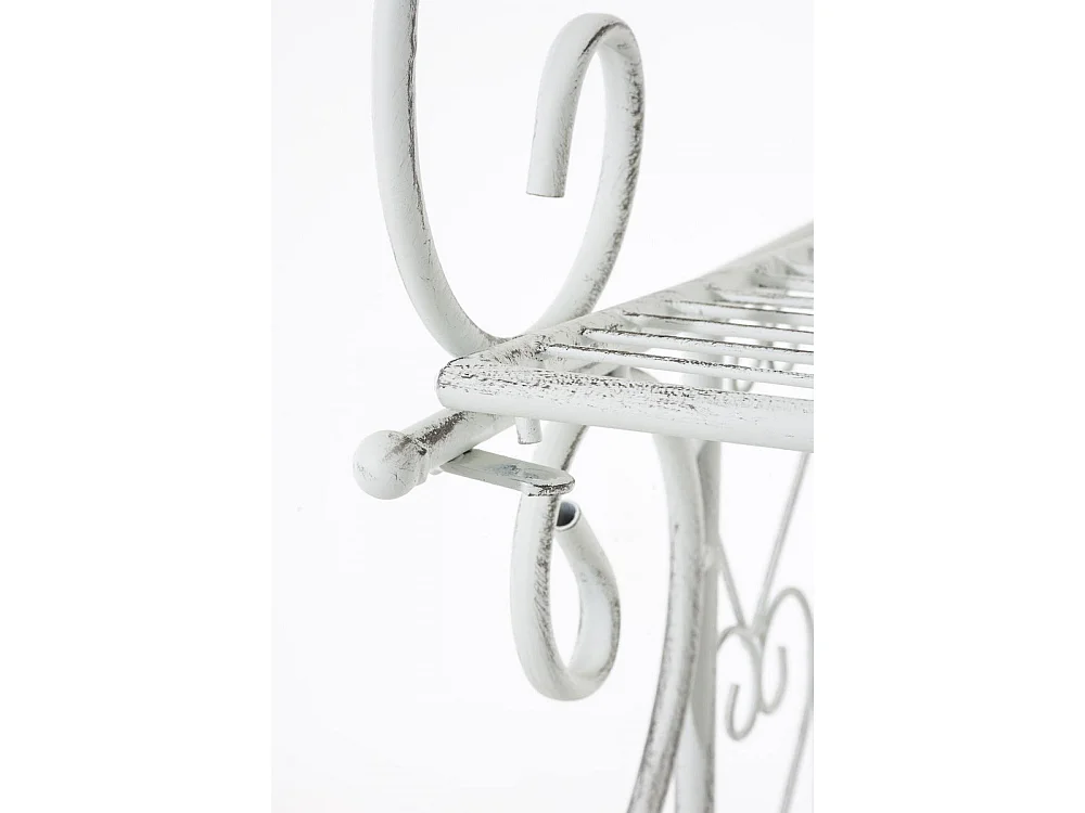 Étagères sur pied - Métal - 61 x 33 x 153cm - Blanc antique - Antje