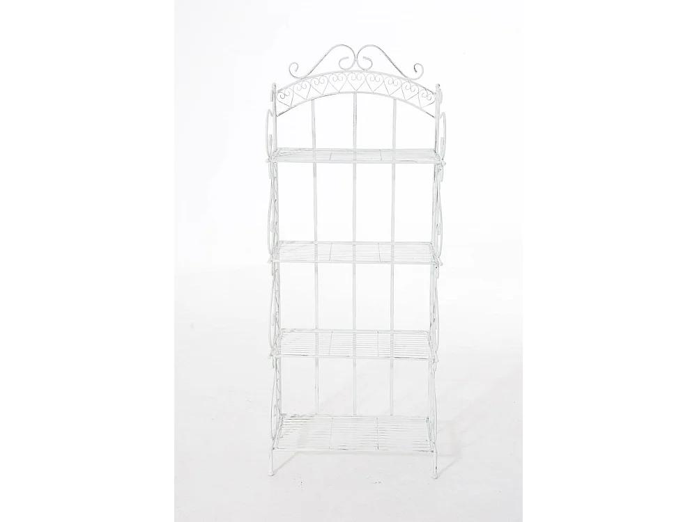Étagères sur pied - Métal - 61 x 33 x 153cm - Blanc antique - Antje