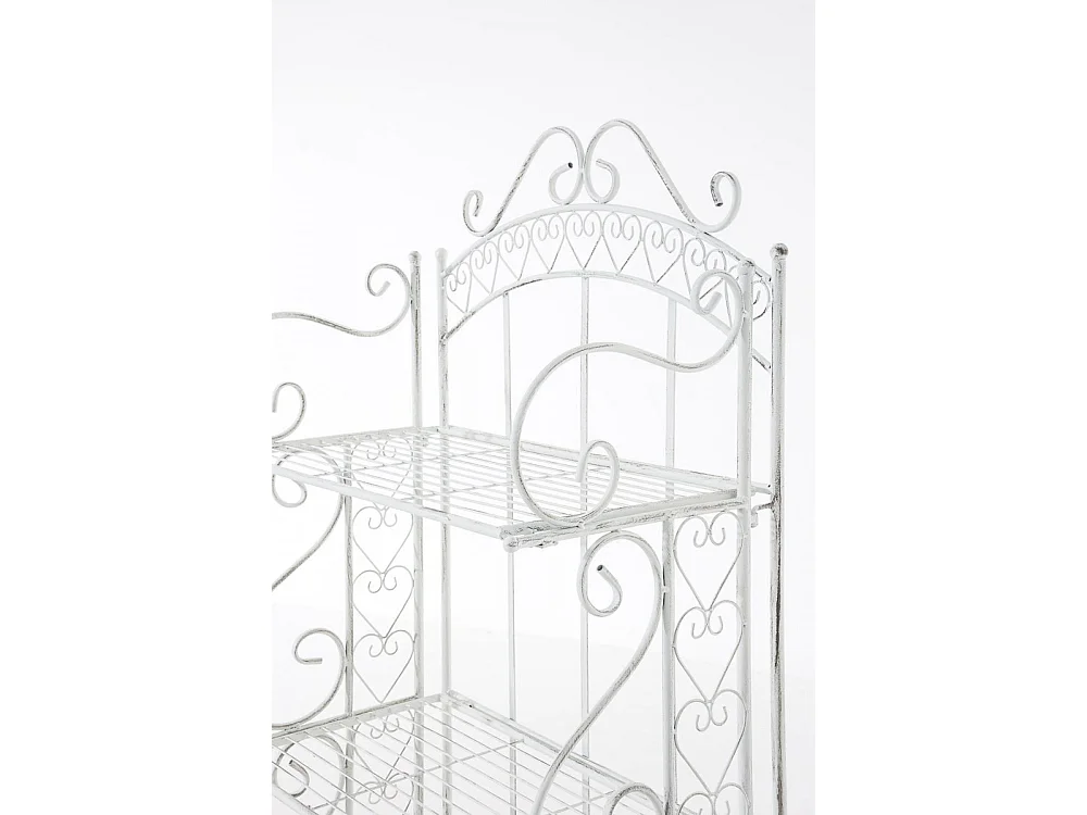 Étagères sur pied - Métal - 61 x 33 x 153cm - Blanc antique - Antje