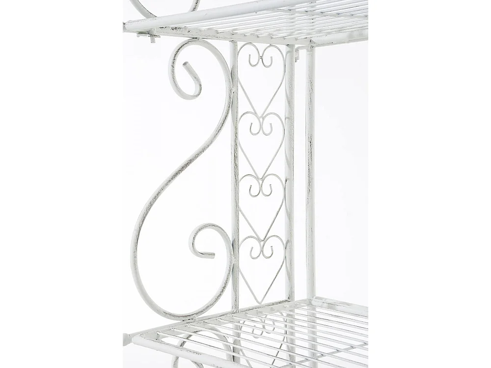 Étagères sur pied - Métal - 61 x 33 x 153cm - Blanc antique - Antje