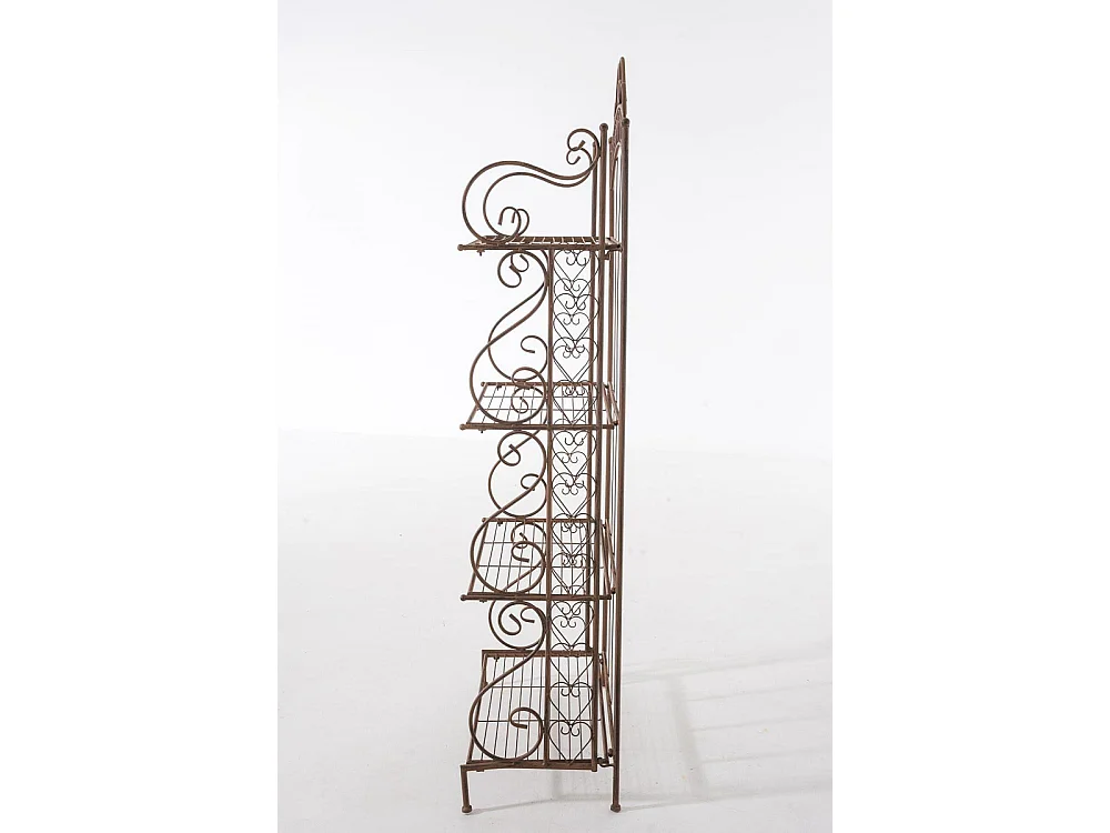 Staande plank - Metalen - 61 x 33 x 153cm - antiek bruin - Antje