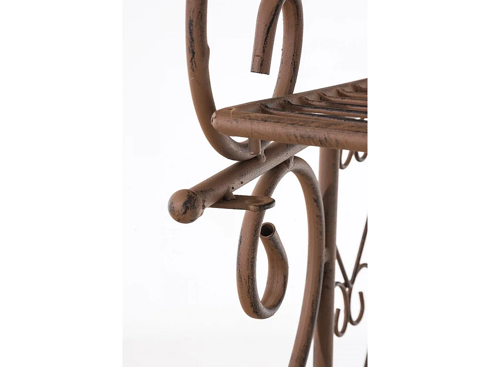 Staande plank - Metalen - 61 x 33 x 153cm - antiek bruin - Antje