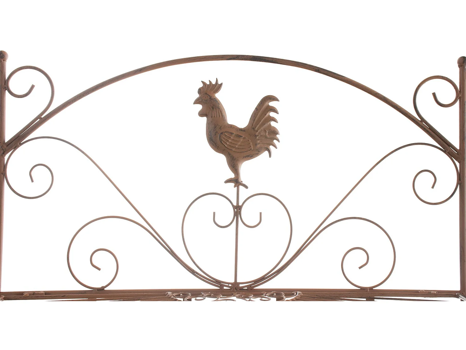 Étagères sur pied - Métal - 61.5 x 33 x 153cm - Marron antique - Mia