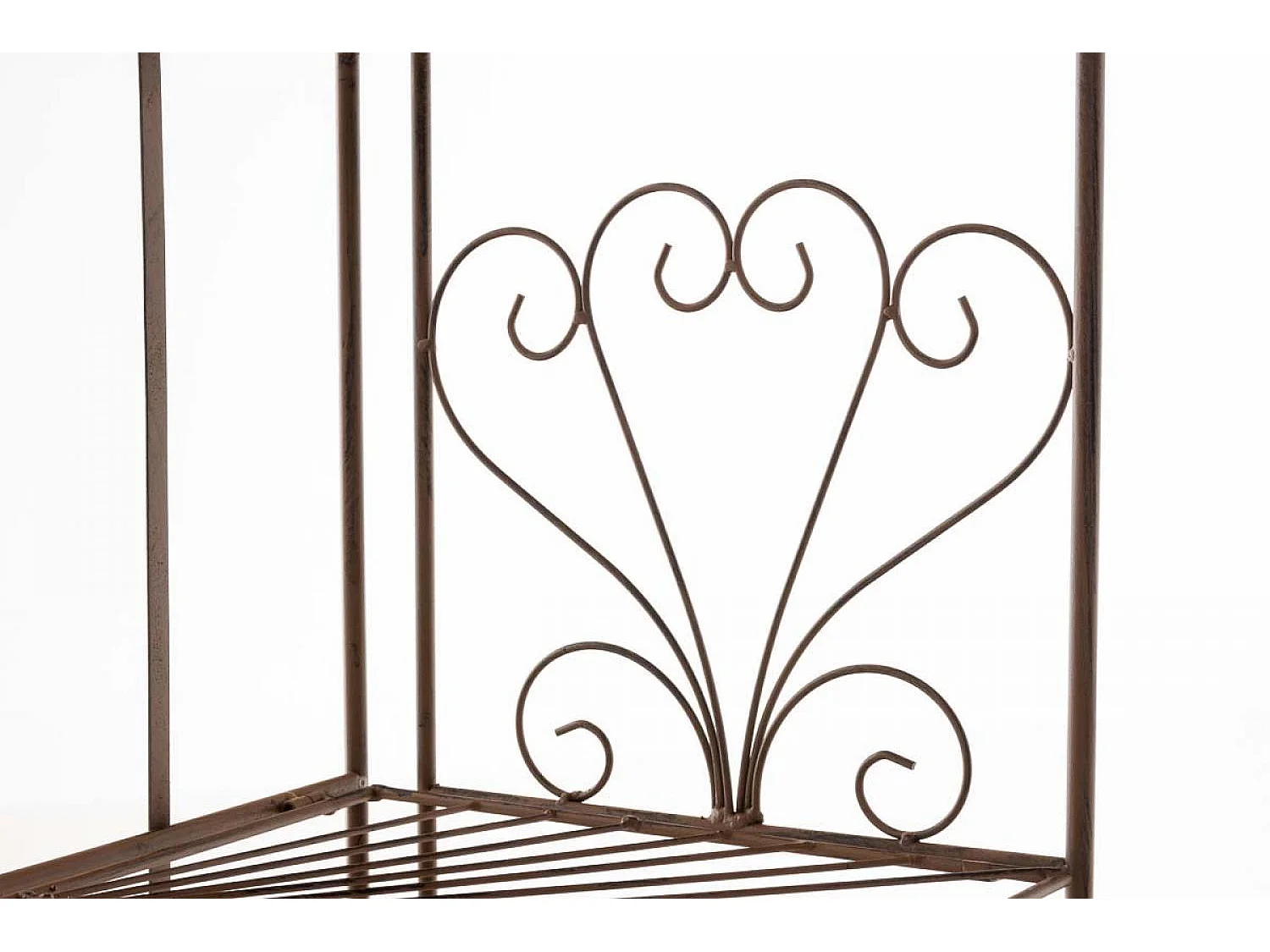 Étagères sur pied - Métal - 61.5 x 33 x 153cm - Marron antique - Mia