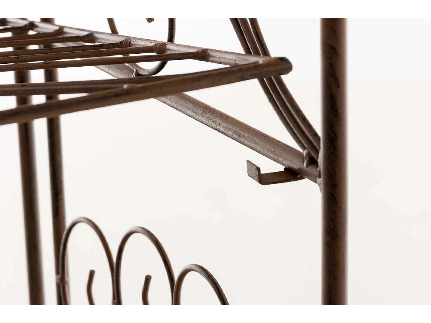 Étagères sur pied - Métal - 61.5 x 33 x 153cm - Marron antique - Mia