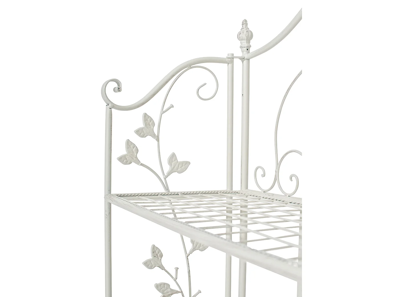 Standregal - Metall - 60 x 33 x 158cm - antik weiß - Arona