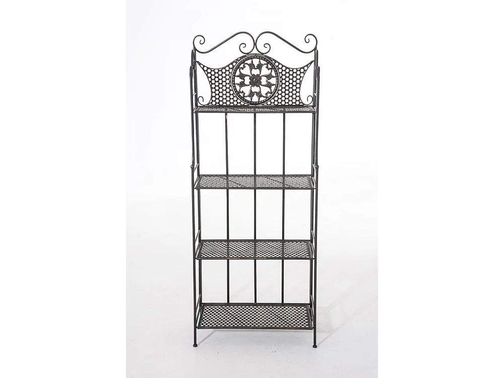 Scaffale in piedi - Metallo - 61 x 33 x 153cm - bronzo - Anika