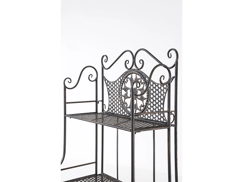 Scaffale in piedi - Metallo - 61 x 33 x 153cm - bronzo - Anika