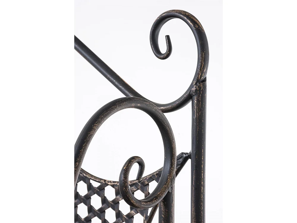 Scaffale in piedi - Metallo - 61 x 33 x 153cm - bronzo - Anika