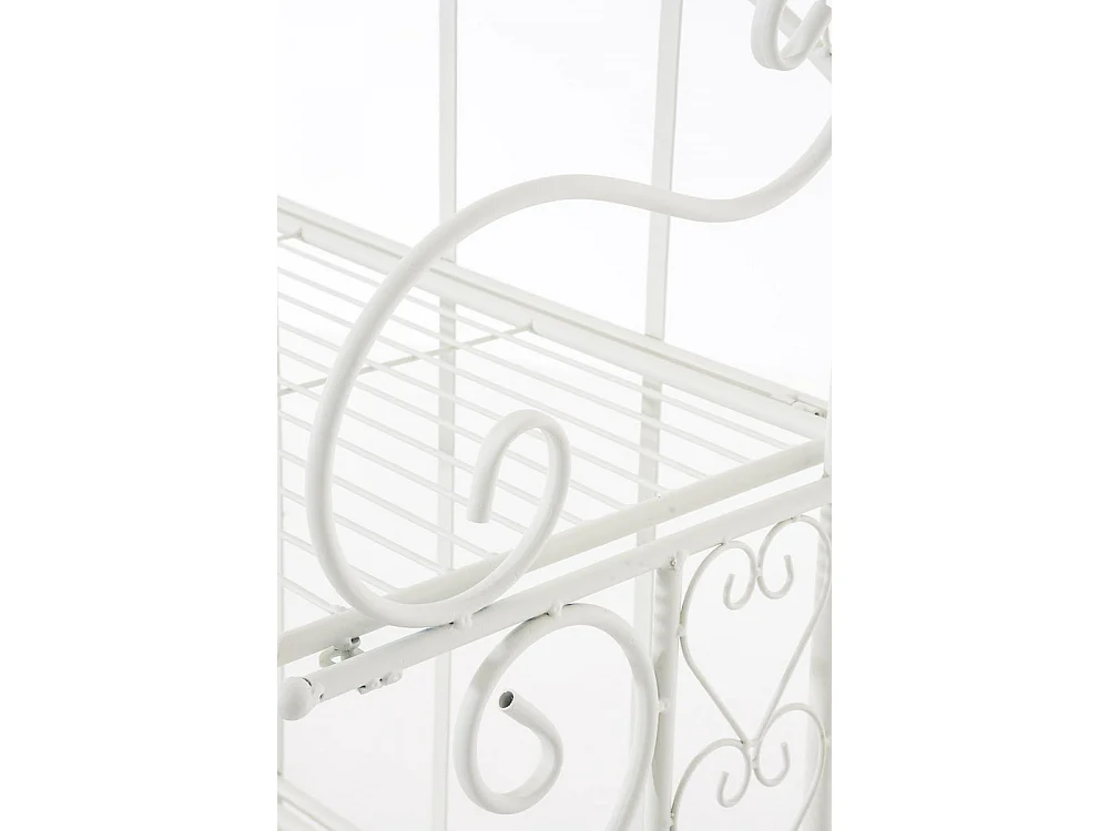 Standregal - Metall - 61 x 33 x 153cm - weiß - Antje