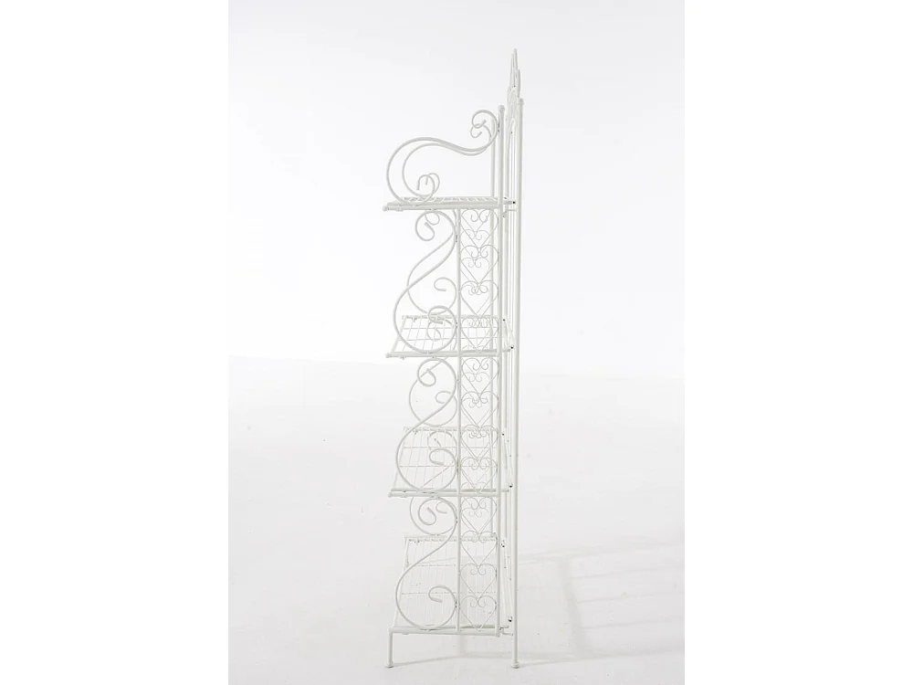 Étagères sur pied - Métal - 61 x 33 x 153cm - Blanc - Antje