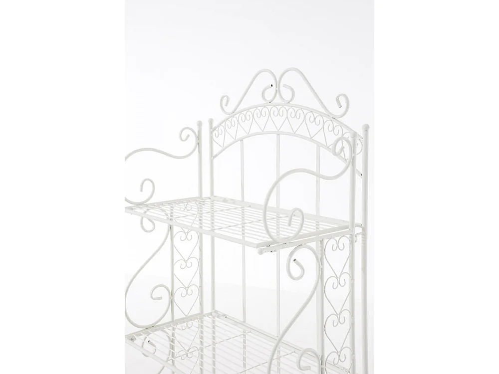 Étagères sur pied - Métal - 61 x 33 x 153cm - Blanc - Antje