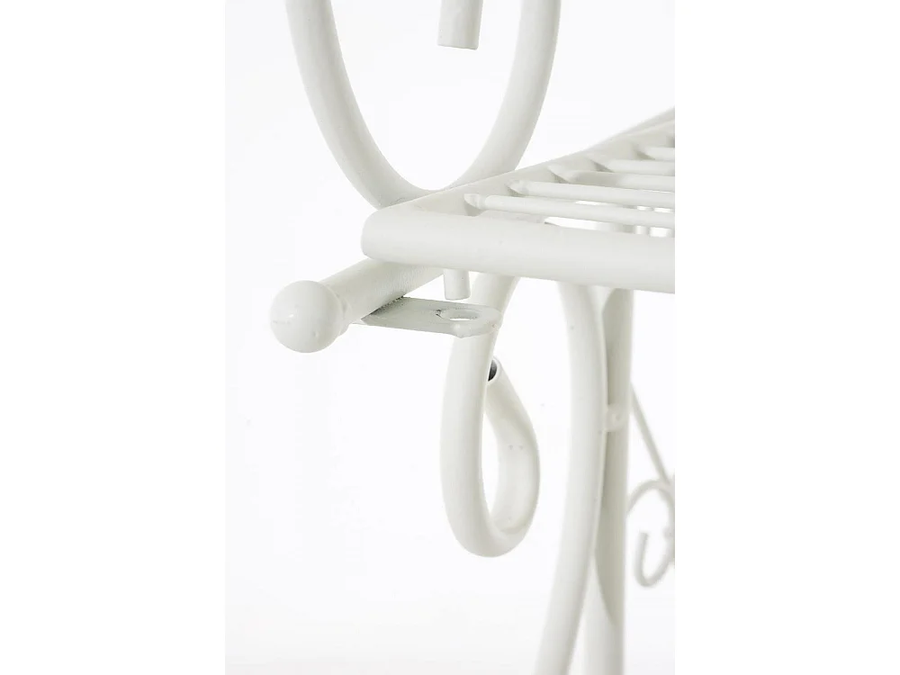 Étagères sur pied - Métal - 61 x 33 x 153cm - Blanc - Antje