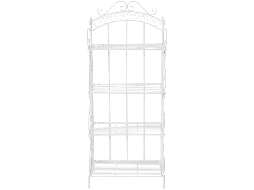 Staande plank - Metaal - 57 x 32 x 153cm - wit - Antje