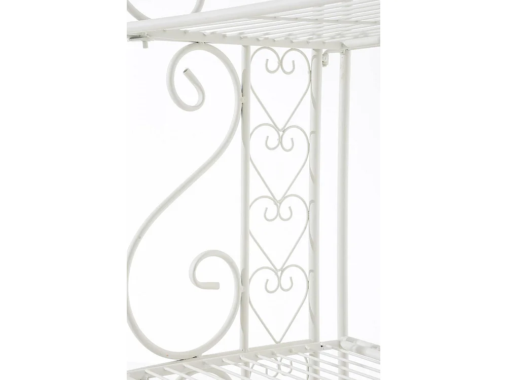 Staande plank - Metaal - 57 x 32 x 153cm - wit - Antje