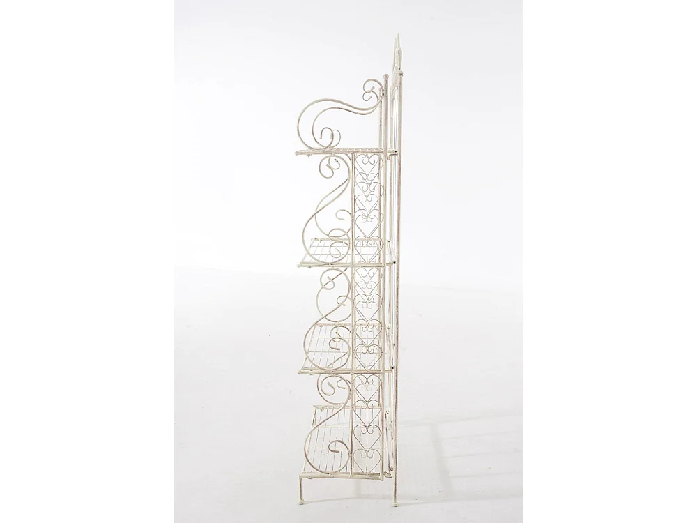 Étagères sur pied - Métal - 61 x 33 x 153cm - Crème antique - Antje
