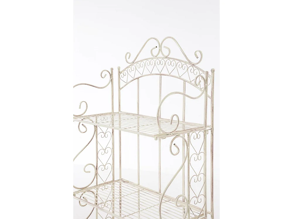 Étagères sur pied - Métal - 61 x 33 x 153cm - Crème antique - Antje