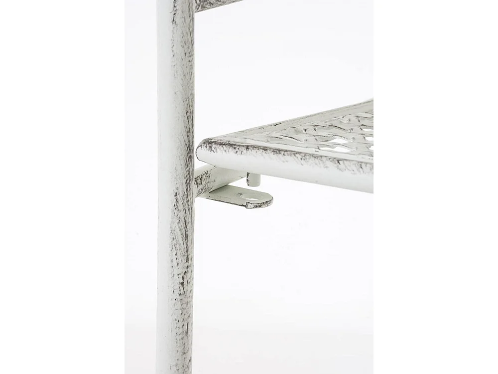 Étagères sur pied - Métal - 61 x 33 x 153cm - Blanc antique - Anika