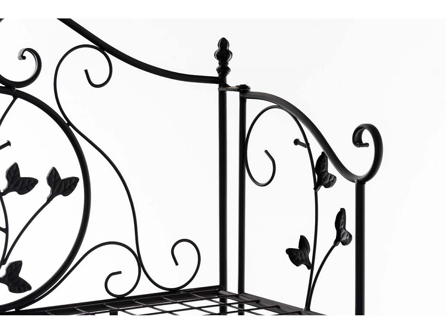 Étagères sur pied - Métal - 60 x 33 x 158cm - Noir - Arona