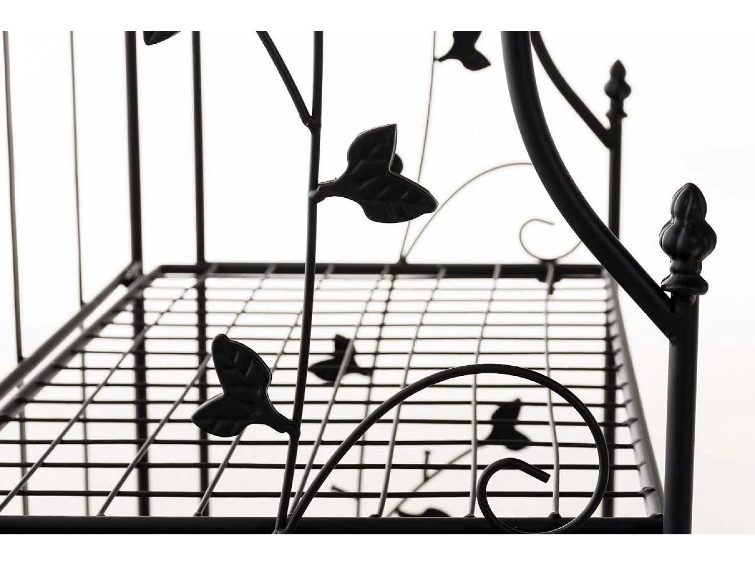 Étagères sur pied - Métal - 60 x 33 x 158cm - Noir - Arona