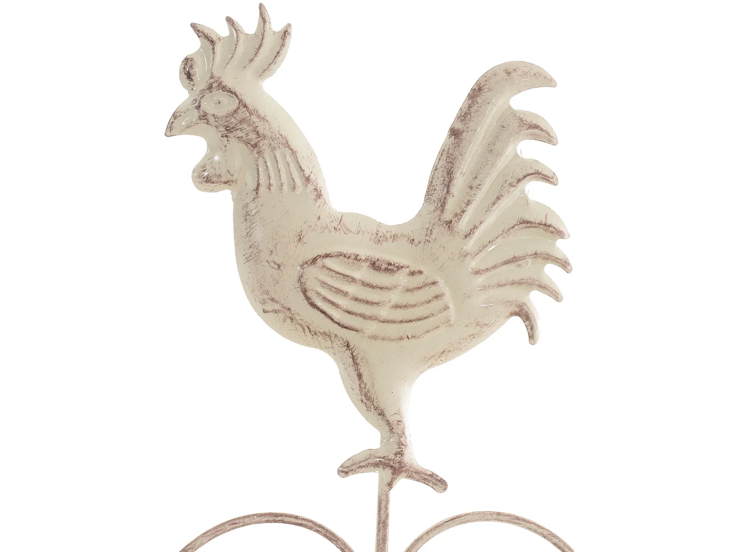 Étagères sur pied - Métal - 61.5 x 33 x 153cm - Crème antique - Mia