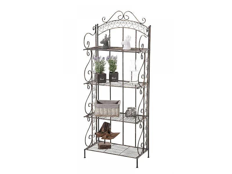 Étagères sur pied - Métal - 61 x 33 x 153cm - Bronze - Antje