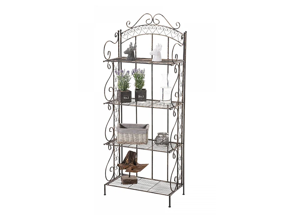 Étagères sur pied - Métal - 61 x 33 x 153cm - Bronze - Antje