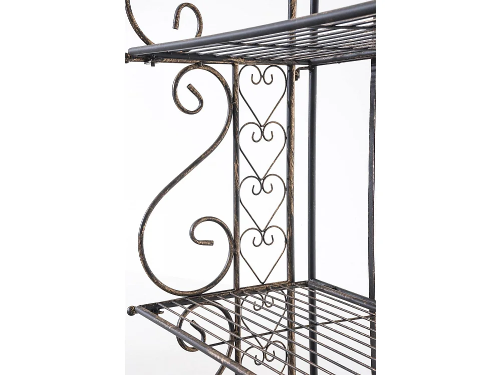 Étagères sur pied - Métal - 61 x 33 x 153cm - Bronze - Antje