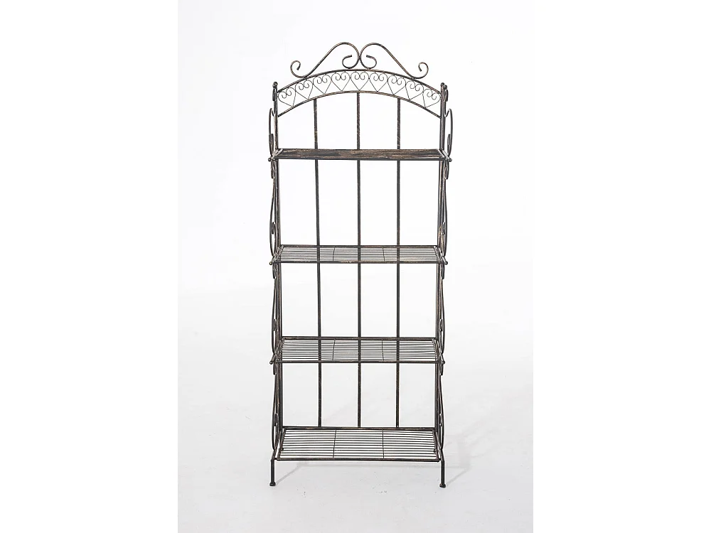 Étagères sur pied - Métal - 61 x 33 x 153cm - Bronze - Antje