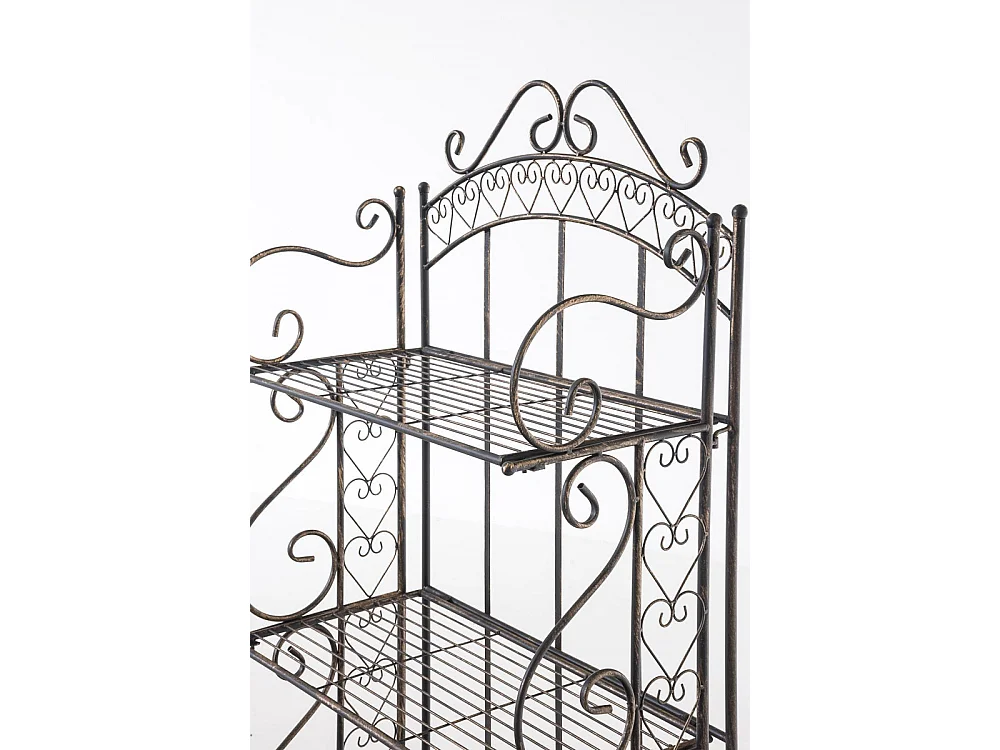 Étagères sur pied - Métal - 61 x 33 x 153cm - Bronze - Antje