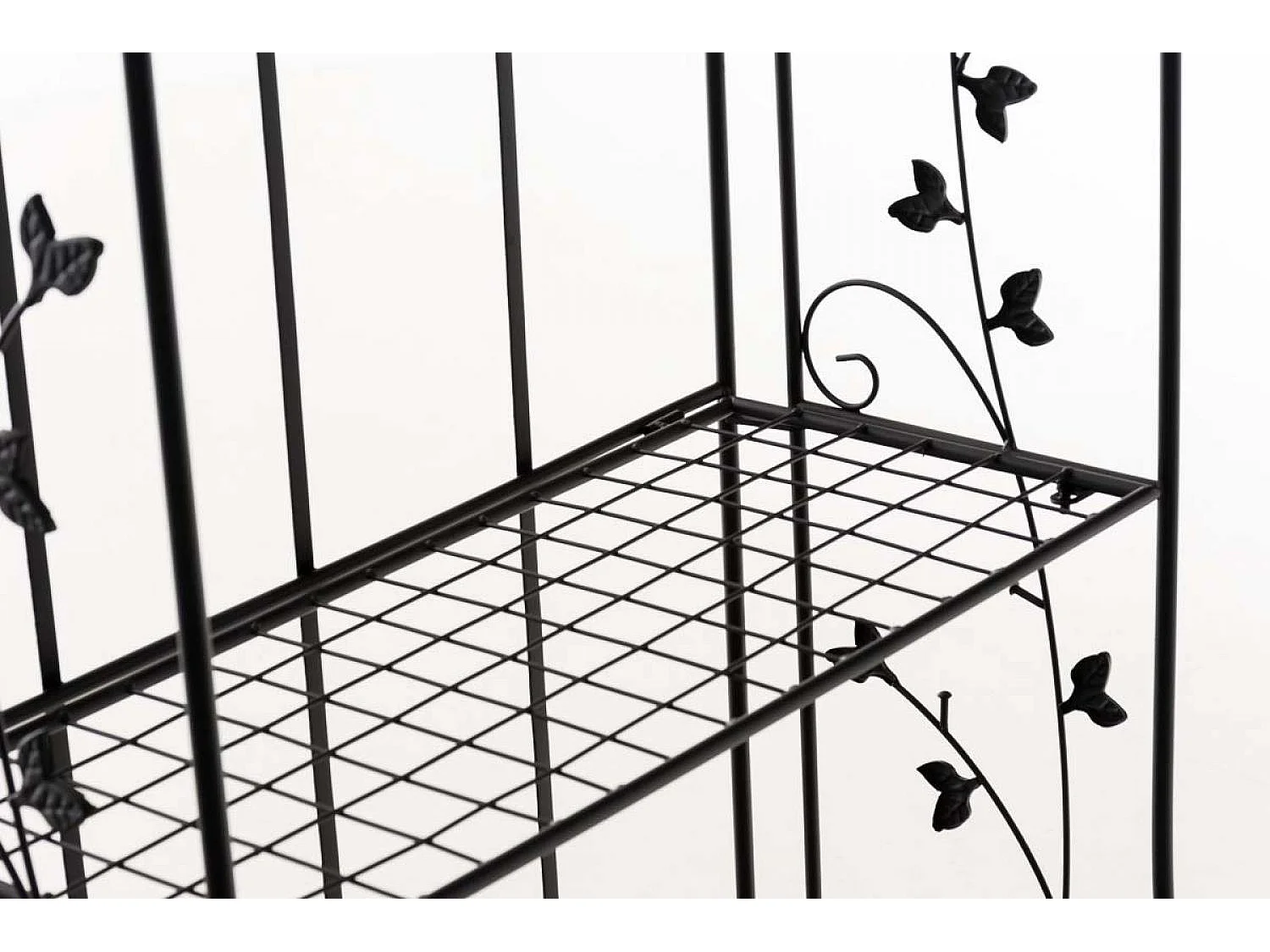 Staande plank - Metaal - 58 x 33 x 118cm - zwart - Reus